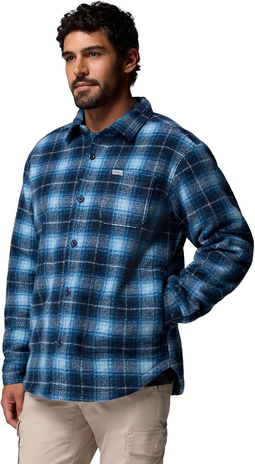 image:imageColumbia Mens Hunter Arch Shirt JacketCollegiate Navy Bivy Plaid