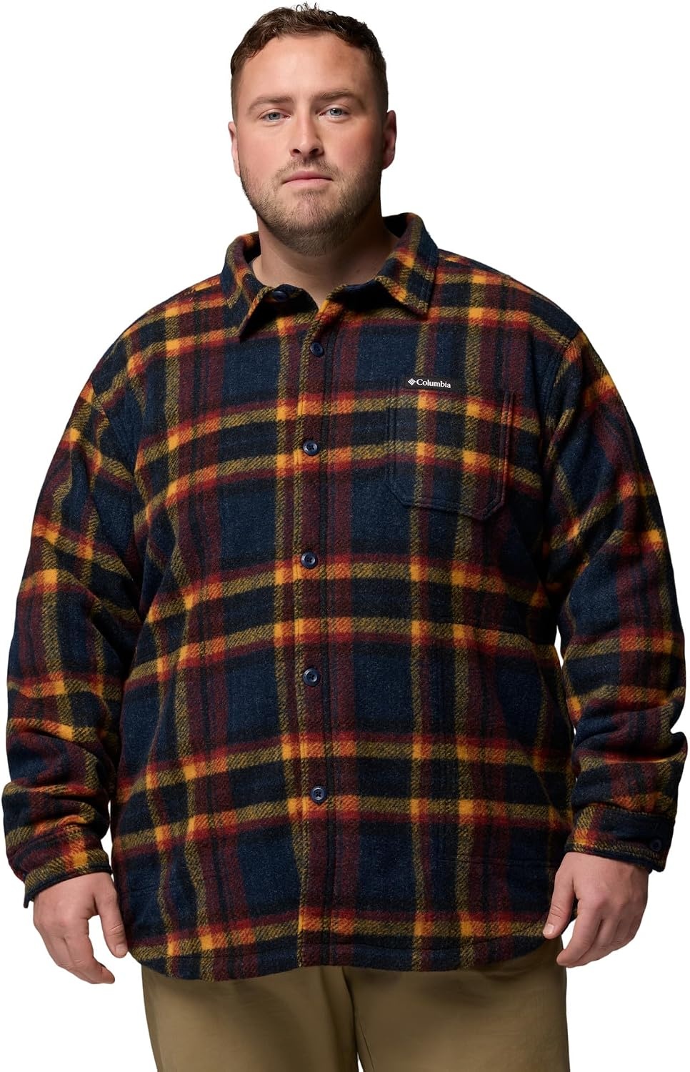 image:imageColumbia Mens Hunter Arch Shirt JacketCollegiate Navy Track Plaid