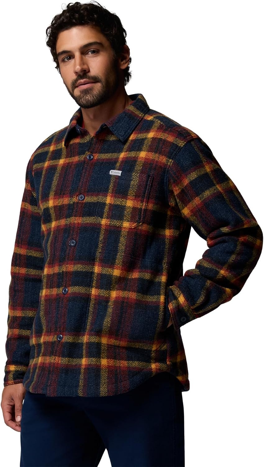 image:imageColumbia Mens Hunter Arch Shirt JacketCollegiate Navy Track Plaid