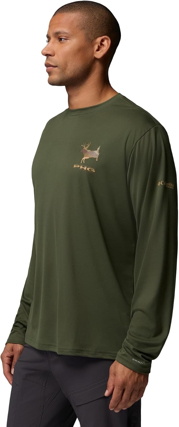 image:imageColumbia Mens PHG Terminal Shot Loyalty Long SleeveSurplus Green
