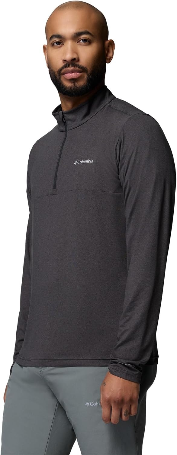 image:imageColumbia Mens Parsons Point Long Sleeve 14 ZipBlack Heather
