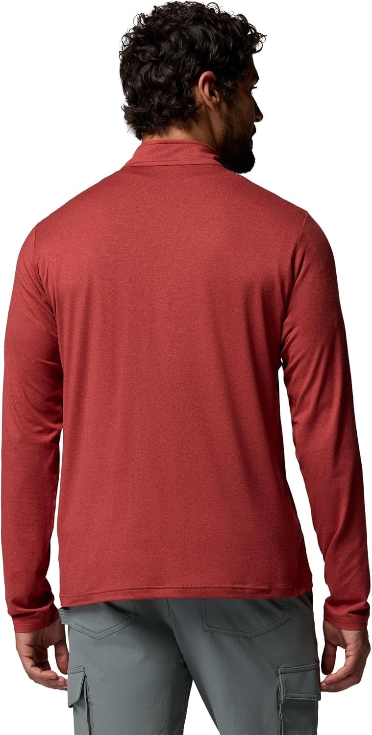 image:imageColumbia Mens Parsons Point Long Sleeve 14 ZipRed Oxide Heather