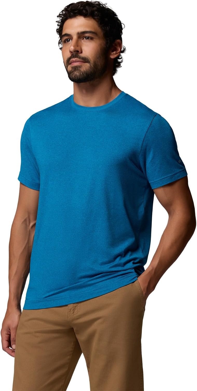 image:imageColumbia Mens Parsons Point Short Sleeve Logo TeePhoenix Blue Heather