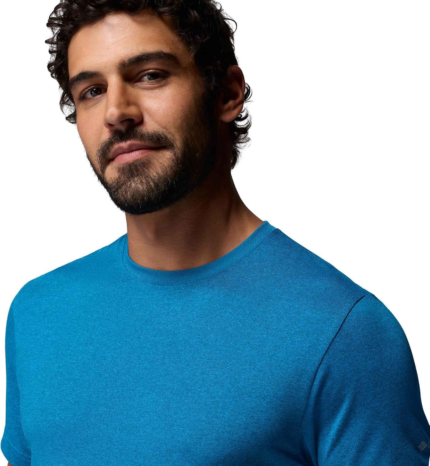 image:imageColumbia Mens Parsons Point Short Sleeve Logo TeePhoenix Blue Heather