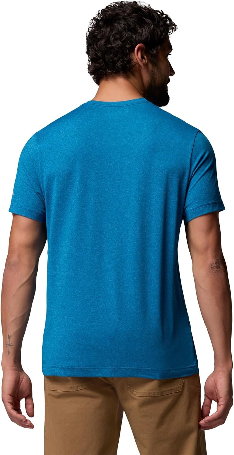 image:imageColumbia Mens Parsons Point Short Sleeve Logo TeePhoenix Blue Heather
