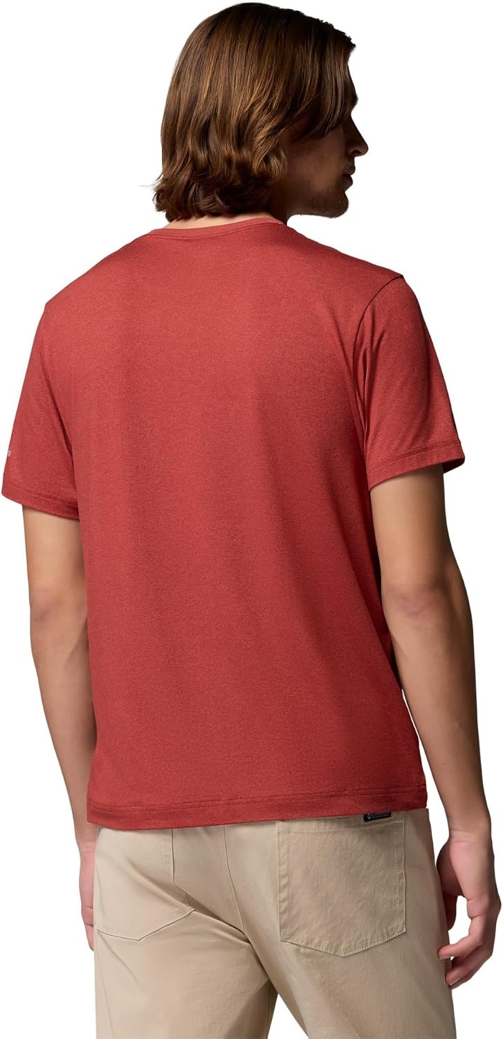 image:imageColumbia Mens Parsons Point Short Sleeve Logo TeeRed Oxide Heather
