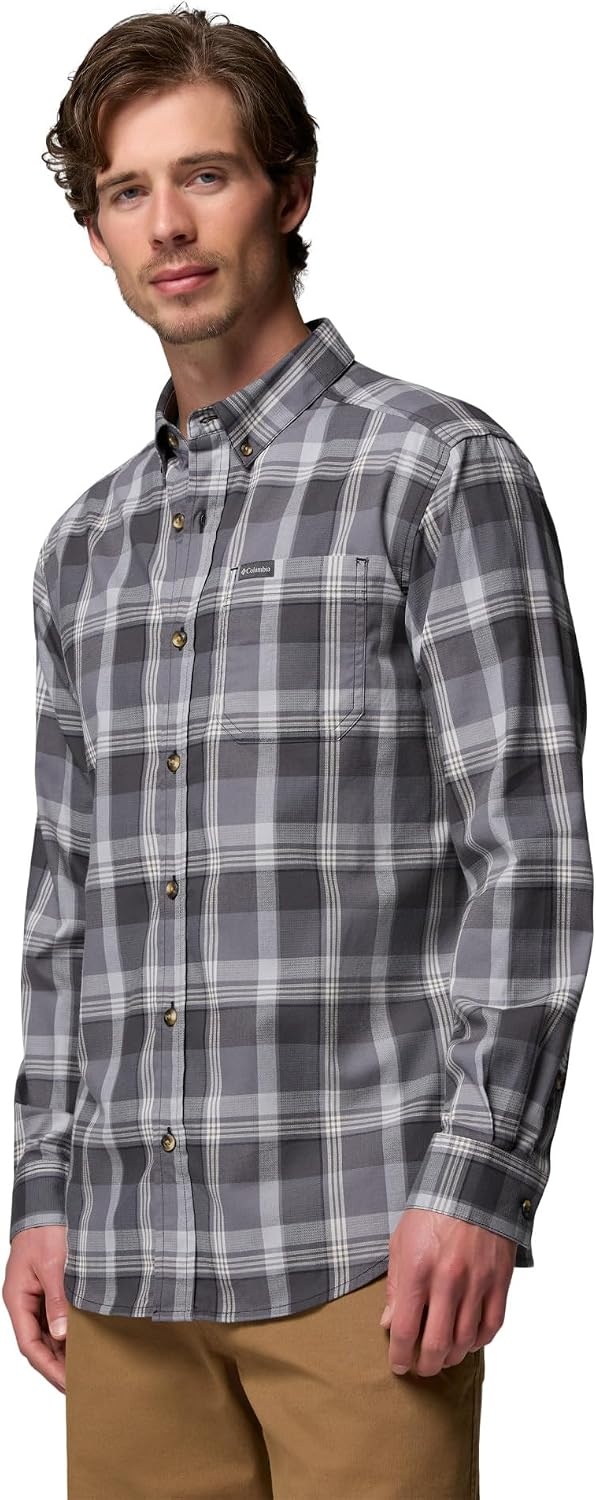 image:imageColumbia Mens Rapid Rivers II Long Sleeve ShirtBlack Everywhere Plaid