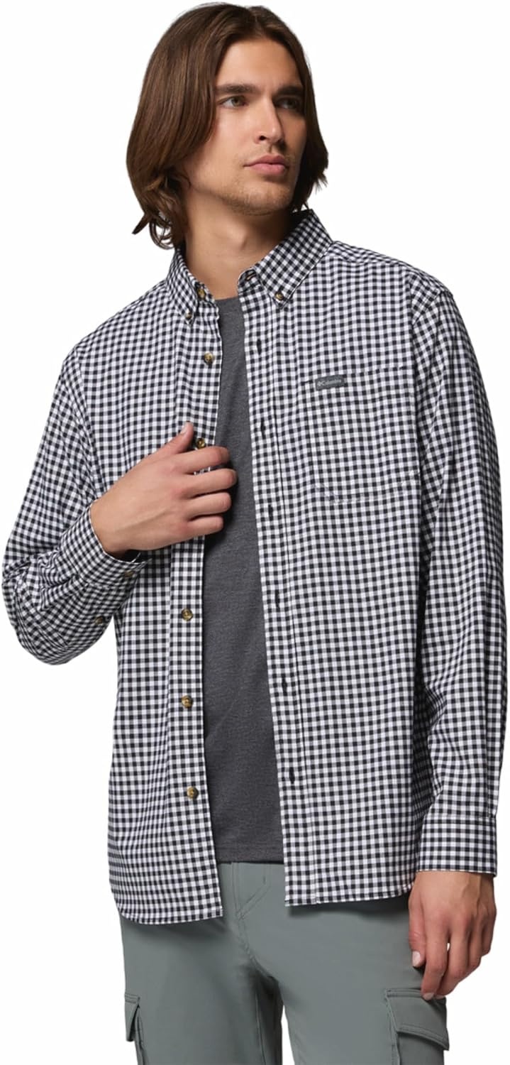 image:imageColumbia Mens Rapid Rivers II Long Sleeve ShirtBlack Gingham