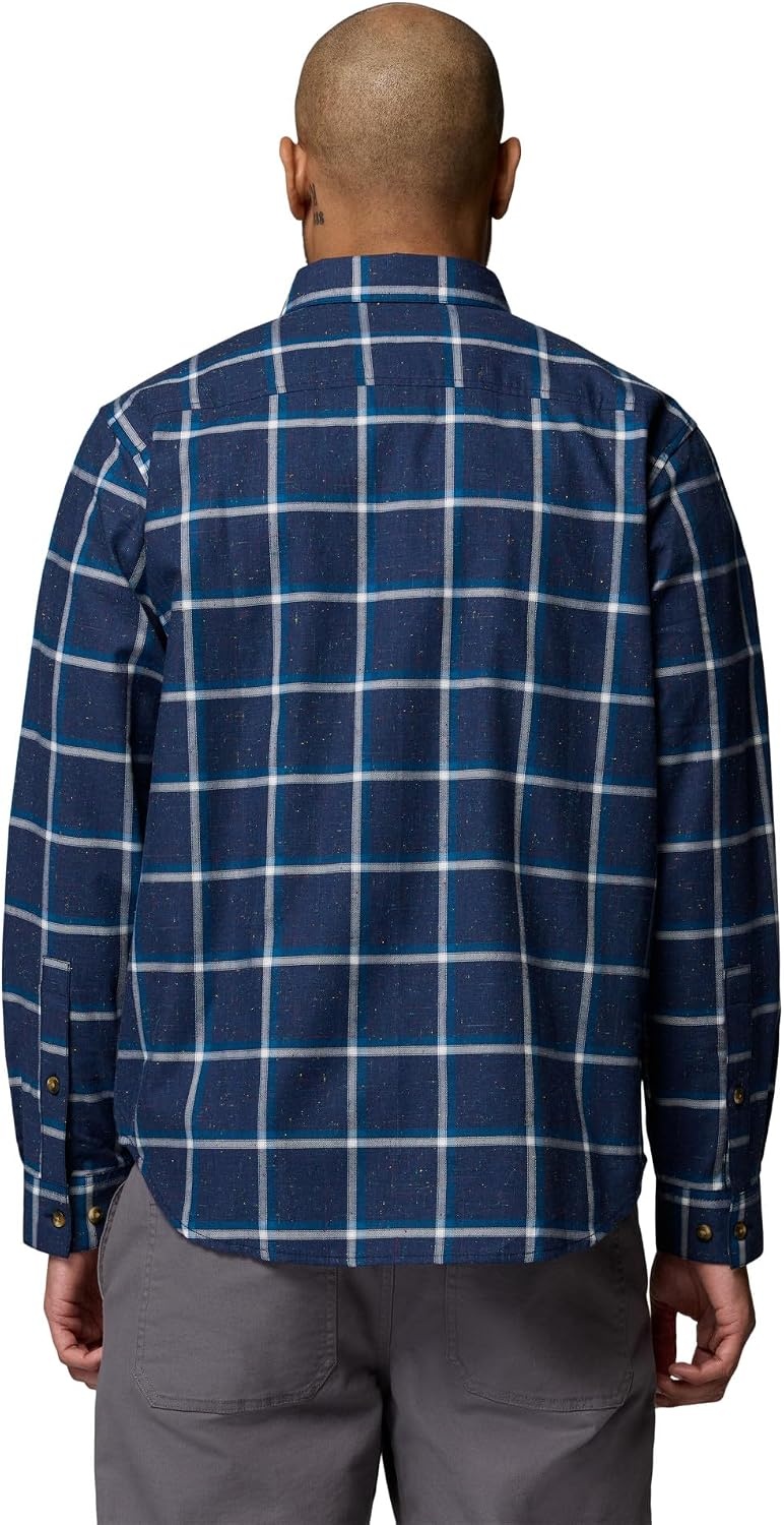 image:imageColumbia Mens Rapid Rivers II Long Sleeve ShirtColl Navy Windowpane ConfettiWhite