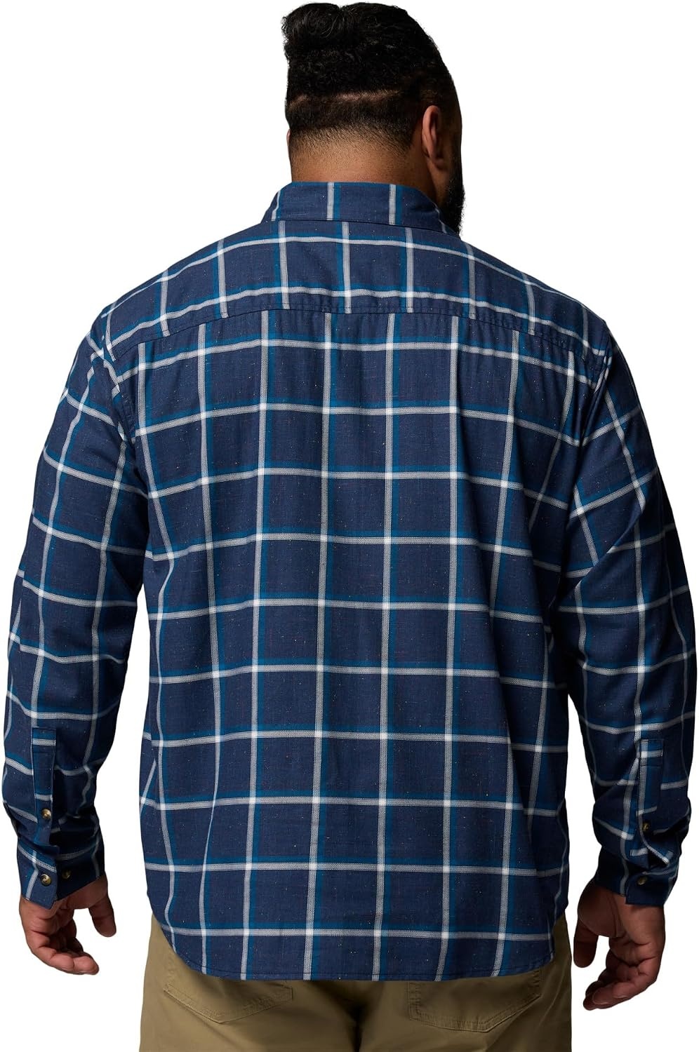 image:imageColumbia Mens Rapid Rivers II Long Sleeve ShirtColl Navy Windowpane ConfettiWhite