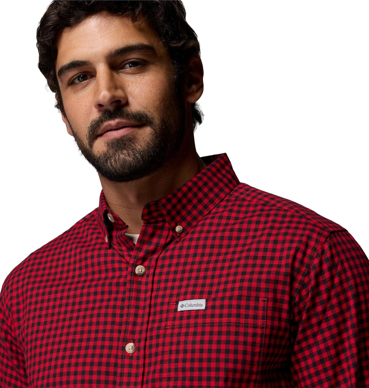 image:imageColumbia Mens Rapid Rivers II Long Sleeve ShirtMountain Red Gingham