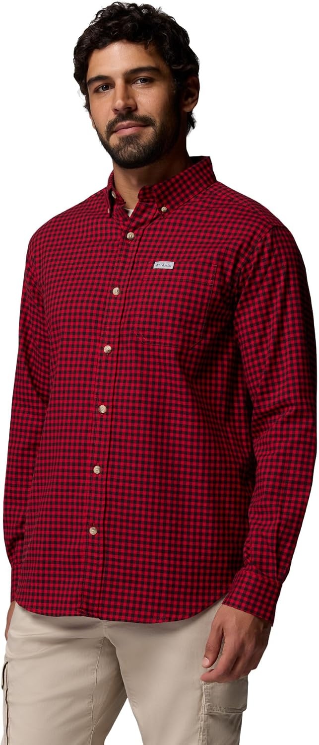 image:imageColumbia Mens Rapid Rivers II Long Sleeve ShirtMountain Red Gingham