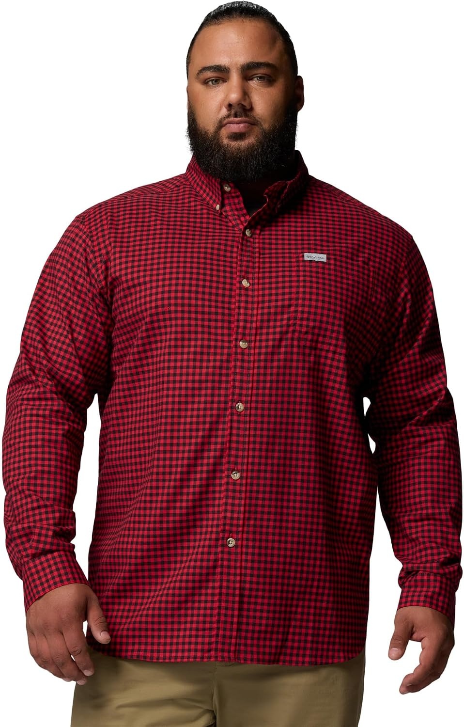 image:imageColumbia Mens Rapid Rivers II Long Sleeve ShirtMountain Red Gingham