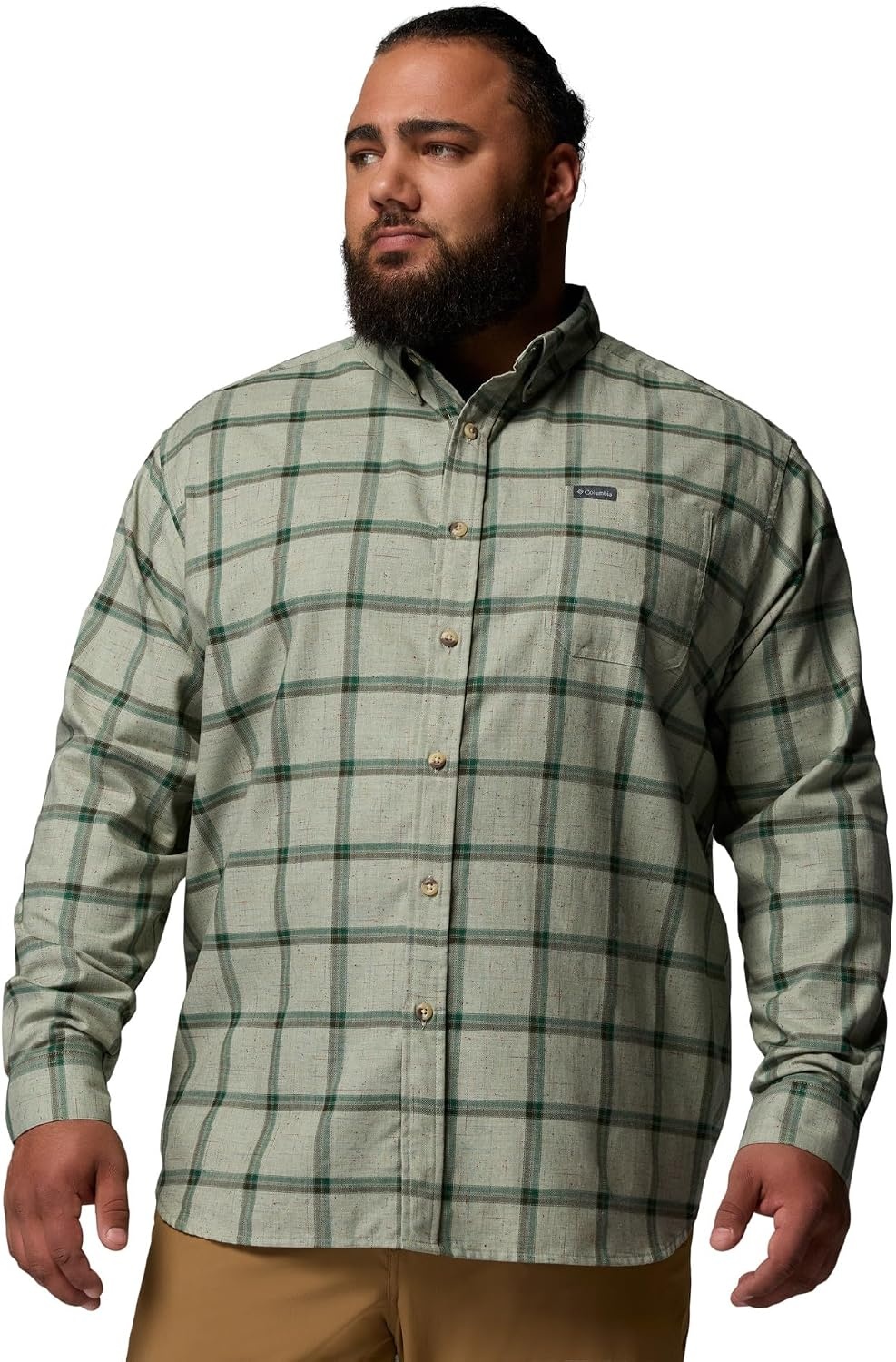 image:imageColumbia Mens Rapid Rivers II Long Sleeve ShirtSafari Windowpane Confetti