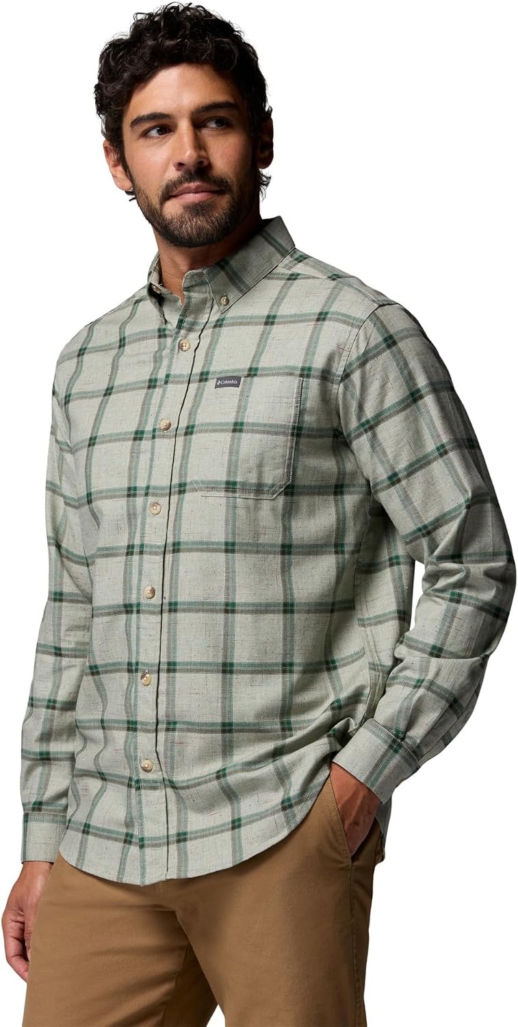 image:imageColumbia Mens Rapid Rivers II Long Sleeve ShirtSafari Windowpane Confetti