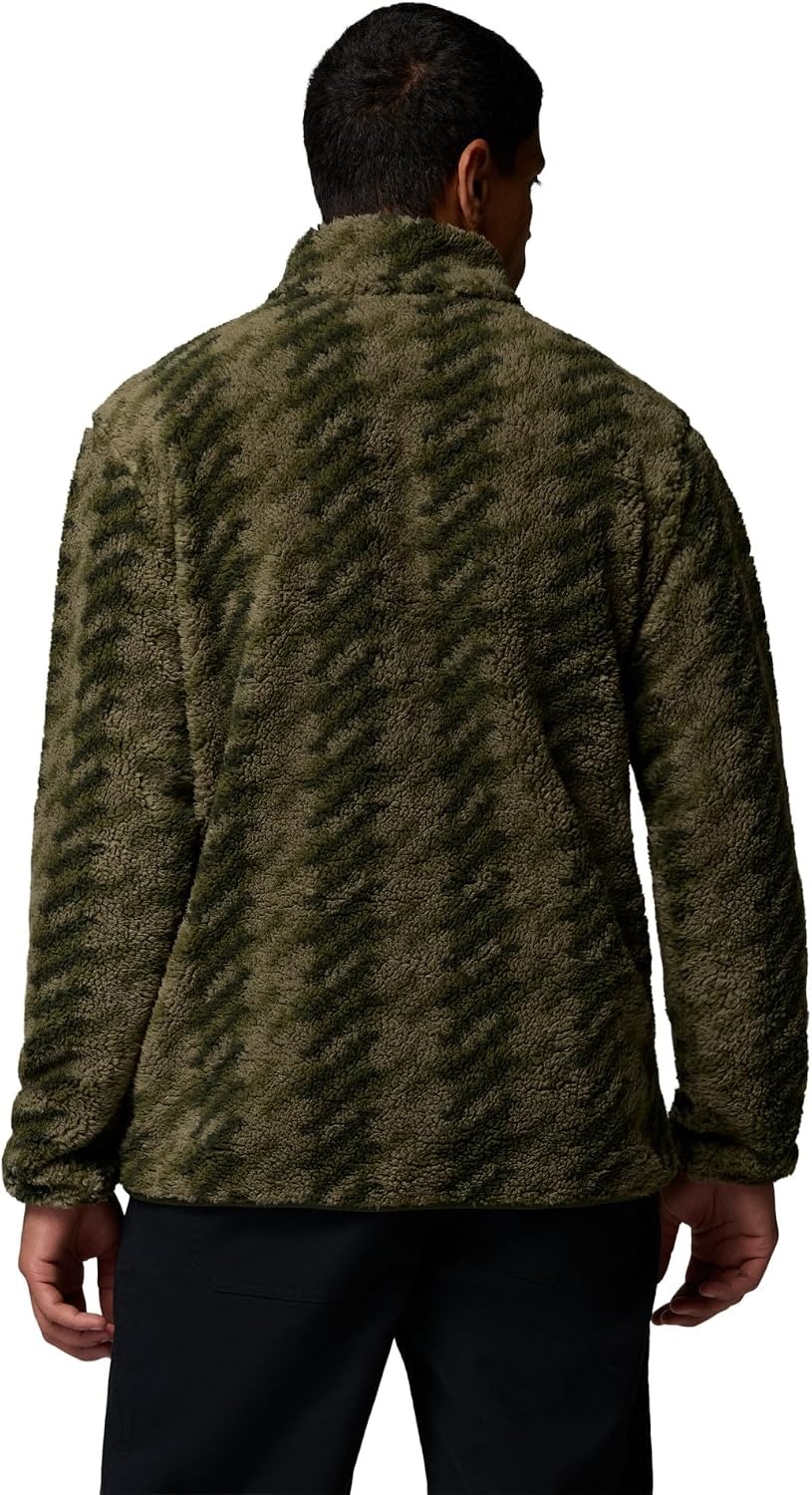 image:imageColumbia Mens Rugged Ridge High Pile Half ZipStone Green TwillsGreenscape