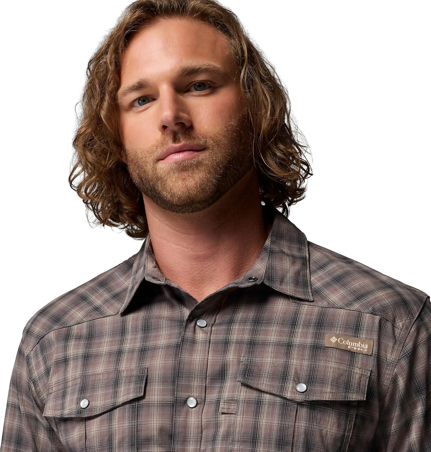 image:imageColumbia Mens Saddle Point II Long Sleeve Western ShirtCity Grey