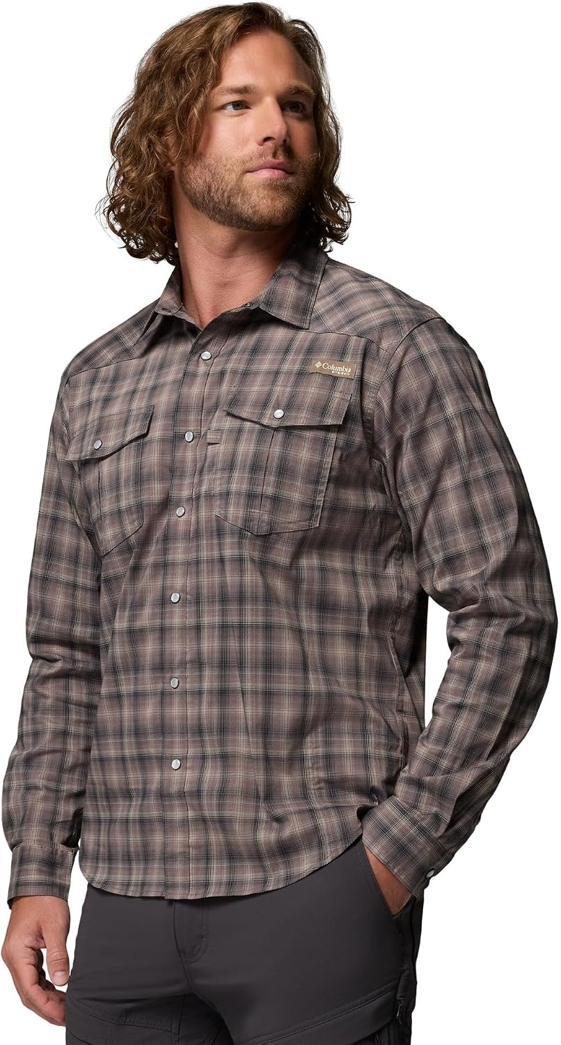 image:imageColumbia Mens Saddle Point II Long Sleeve Western ShirtCity Grey