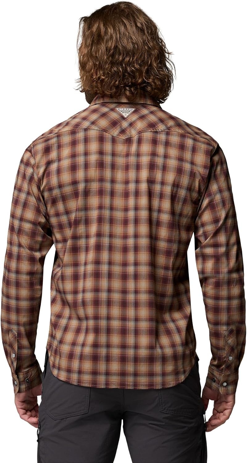 image:imageColumbia Mens Saddle Point II Long Sleeve Western ShirtRed Rocks