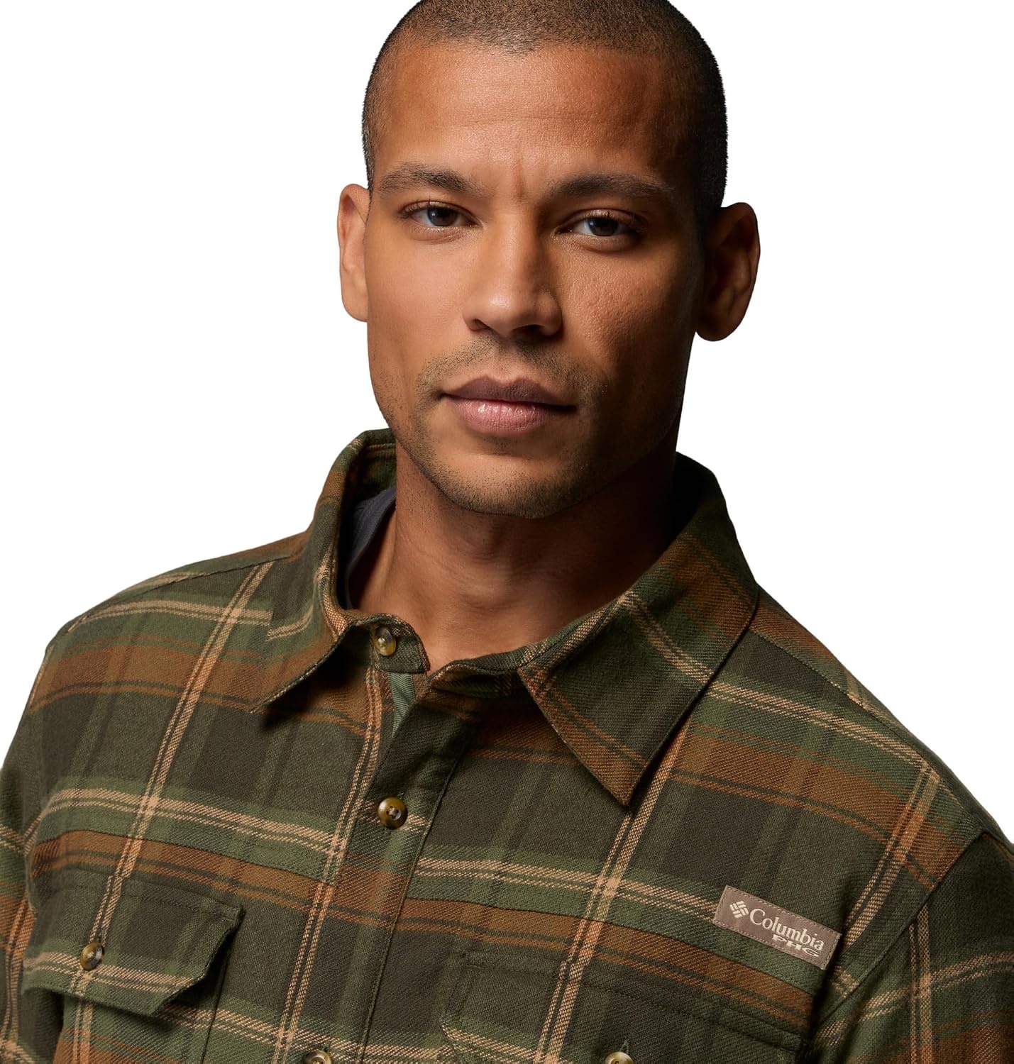 image:imageColumbia Mens Saddle Point Warm Lined FlannelGreenscapeRoundup Plaid