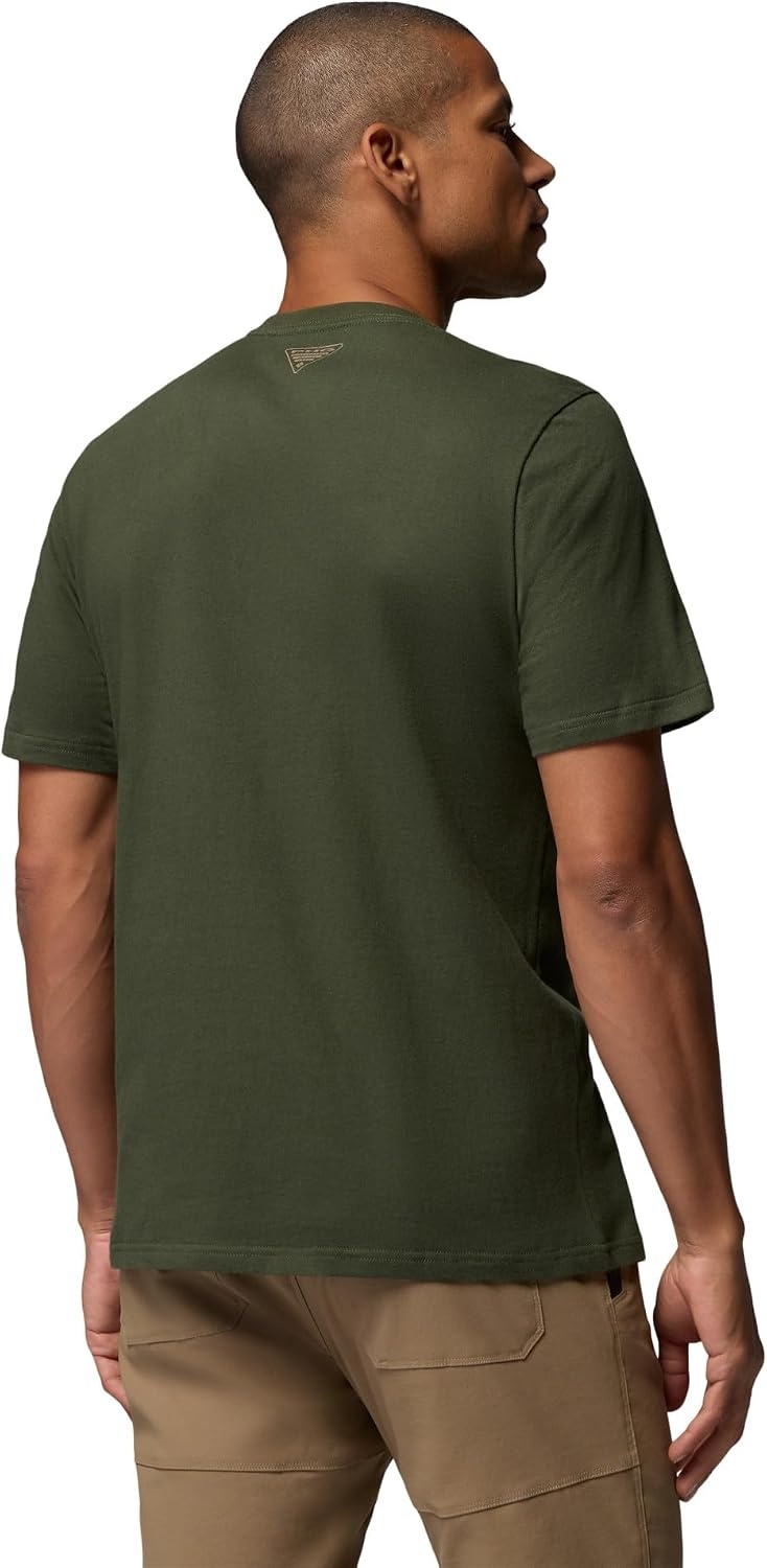 image:imageColumbia Mens Sharptail Camo Pocket TeeSurplus Green