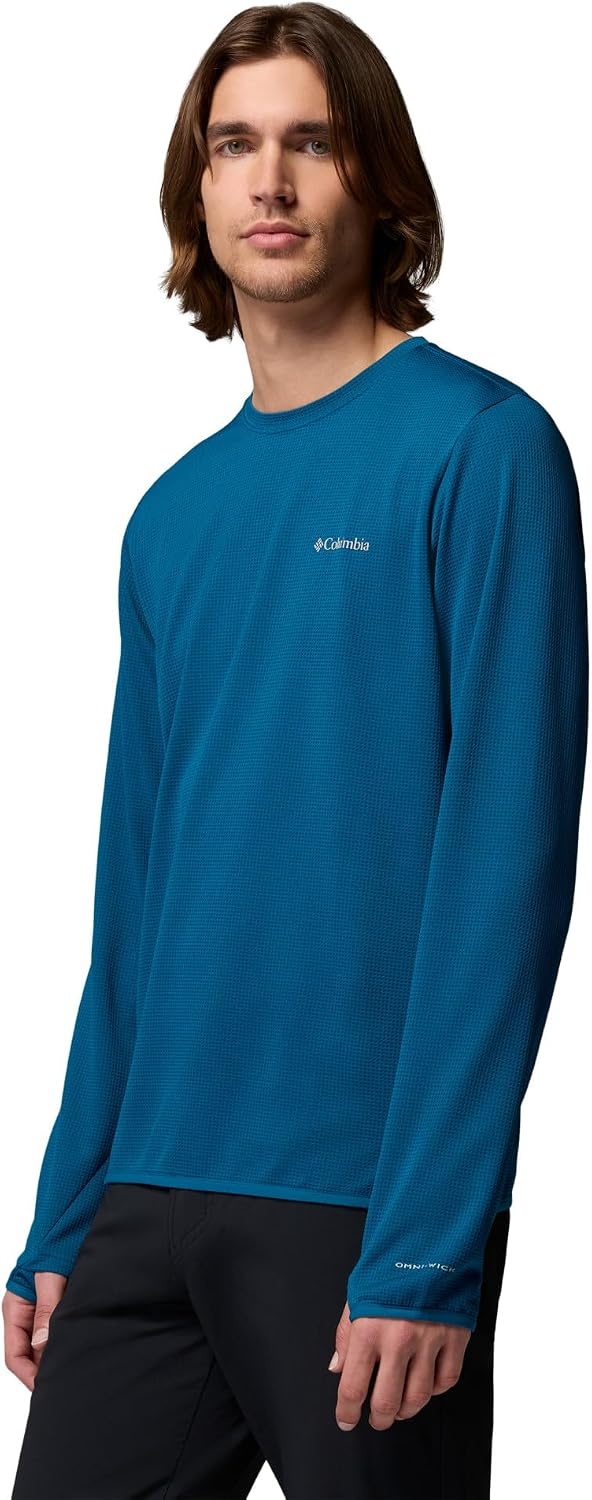 image:imageColumbia Mens Tech Trail Utility Warm Long Sleeve CrewPhoenix Blue