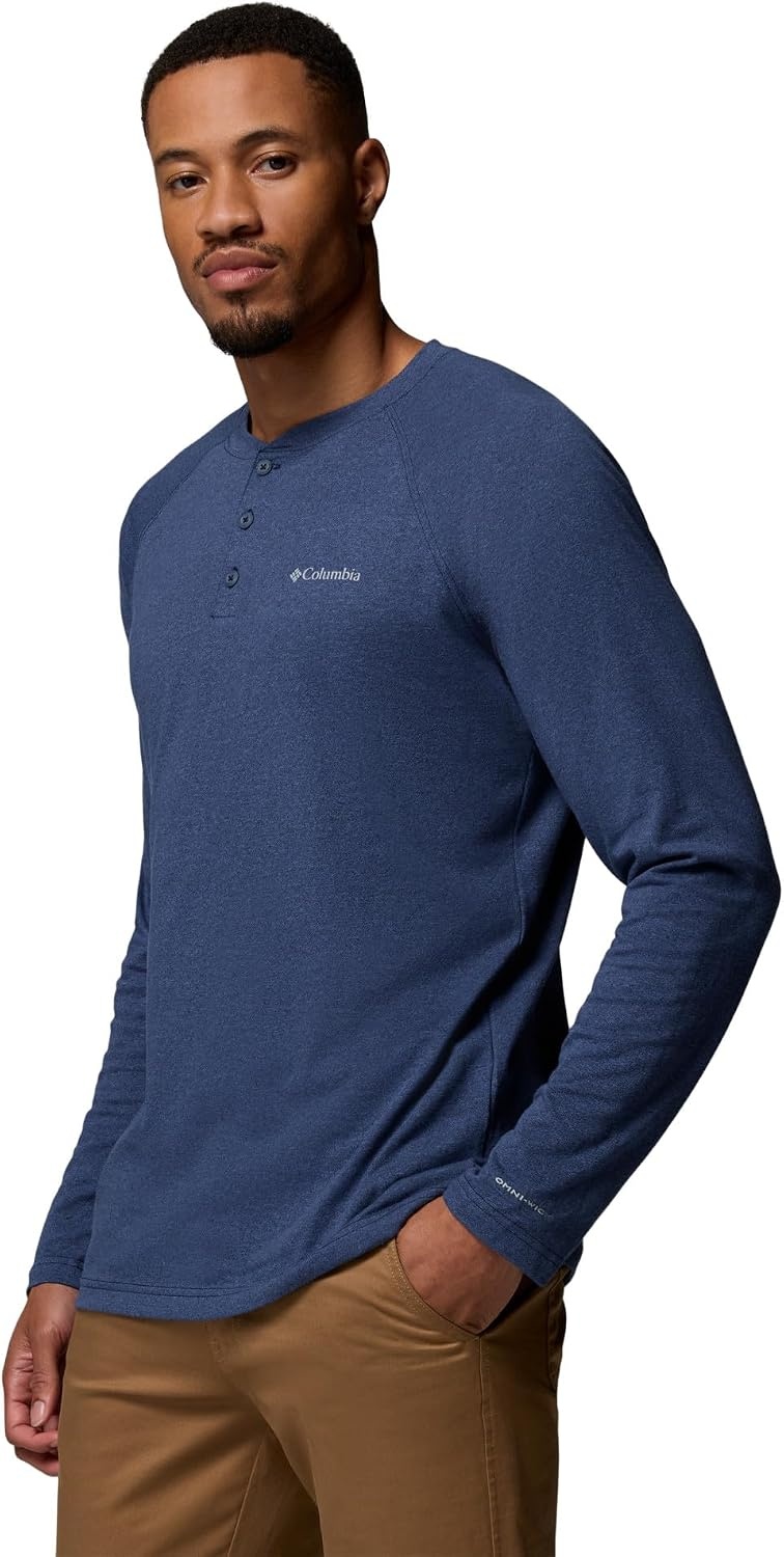 image:imageColumbia Mens Thistletown Hills Raglan HenleyDark Mountain Heather