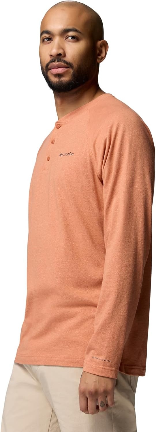 image:imageColumbia Mens Thistletown Hills Raglan HenleyTeak Brown Heather