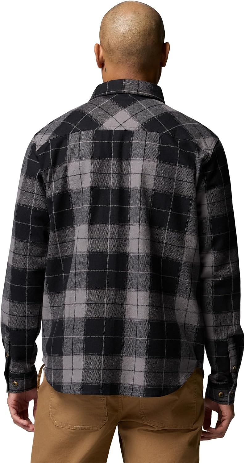 image:imageColumbia Pitchstone Stretch FlannelBlack Macro TartanBlack