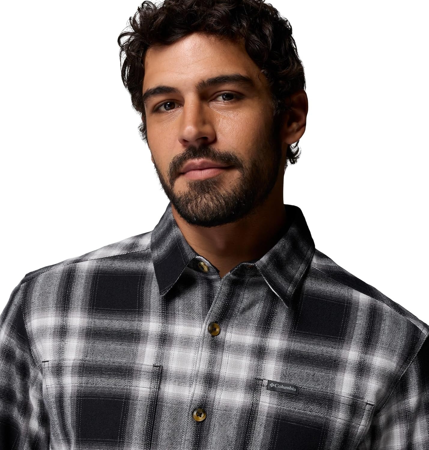 image:imageColumbia Pitchstone Stretch FlannelBlack Twilights OmbreBlack
