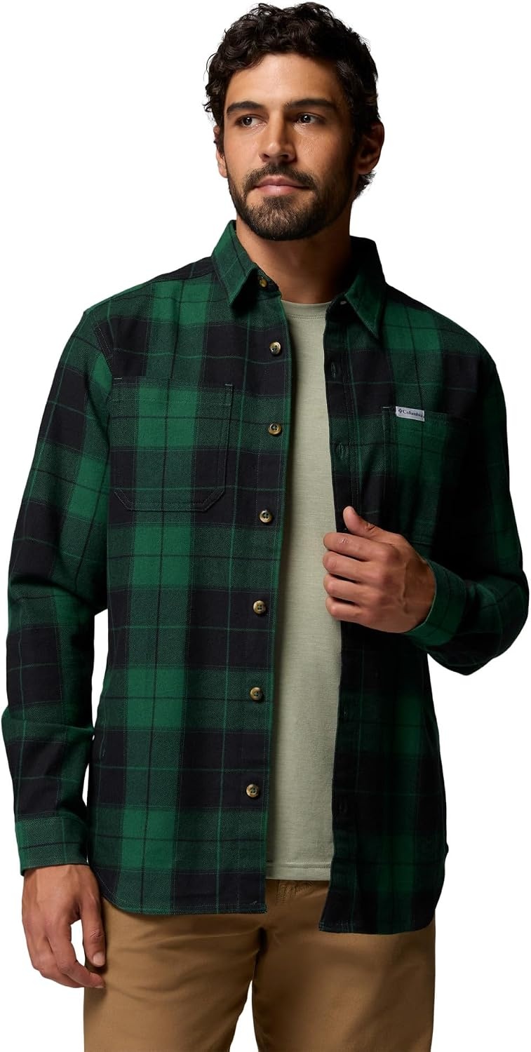 image:imageColumbia Pitchstone Stretch FlannelRain Forest Macro TartanBlack