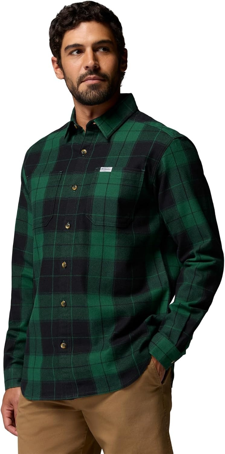 image:imageColumbia Pitchstone Stretch FlannelRain Forest Macro TartanBlack