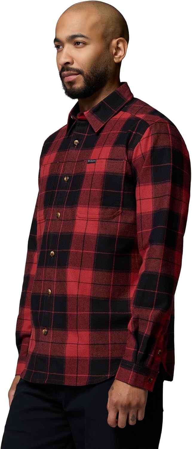 image:imageColumbia Pitchstone Stretch FlannelRed Oxide Macro TartanBlack