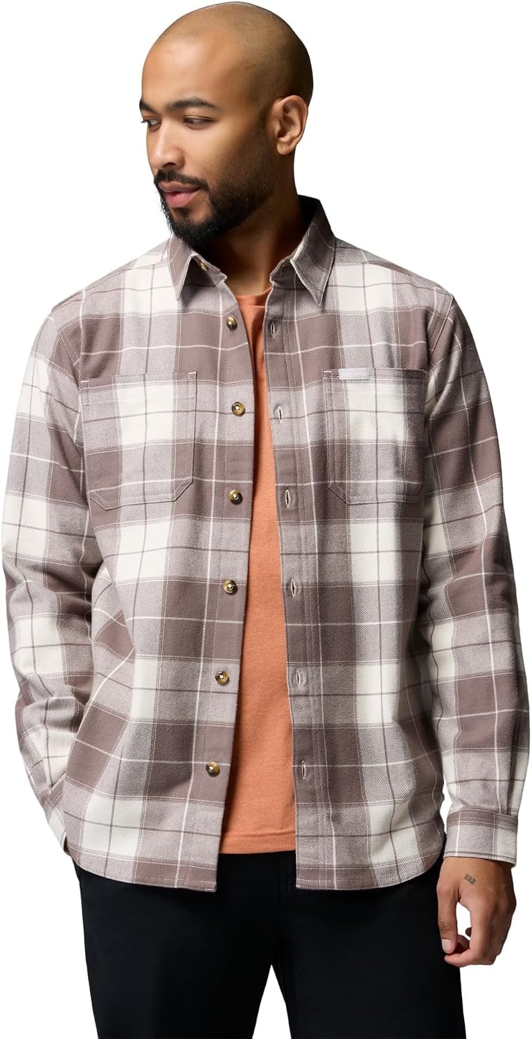 image:imageColumbia Pitchstone Stretch FlannelSea Salt Macro TartanIron