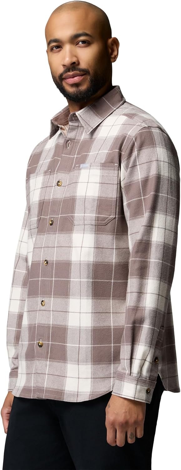 image:imageColumbia Pitchstone Stretch FlannelSea Salt Macro TartanIron