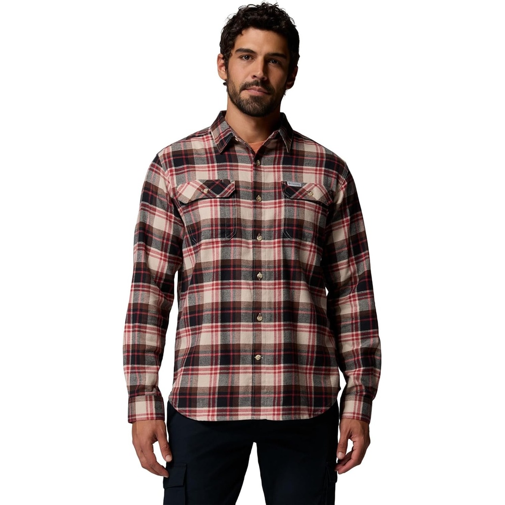 image:imageColumbia Flare Gun Stretch FlannelAncient FossilDispersed Plaid