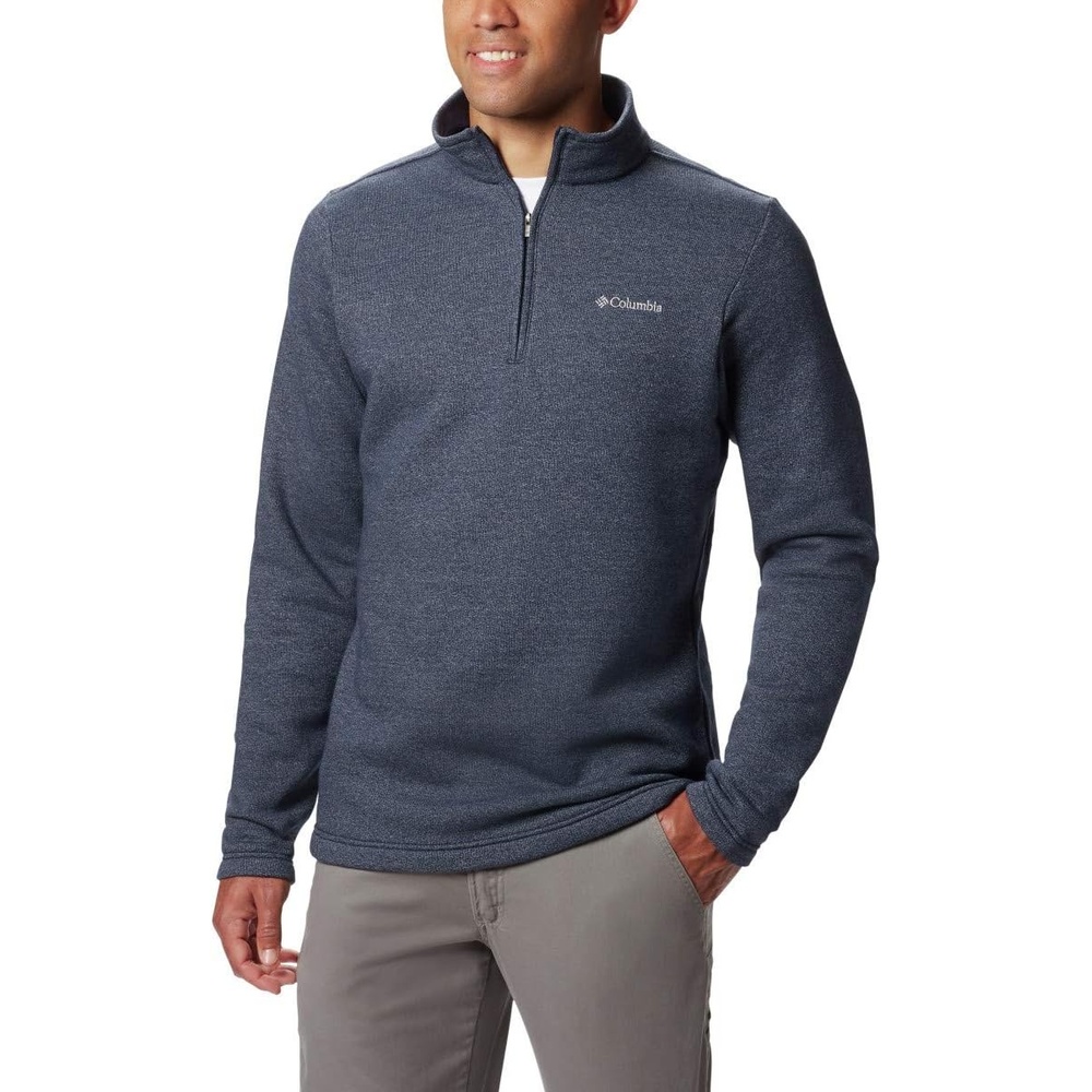 image:imageColumbia Mens Big Great Hart Mountain III Big amp Tall Half ZipCollegiate Navy Solid