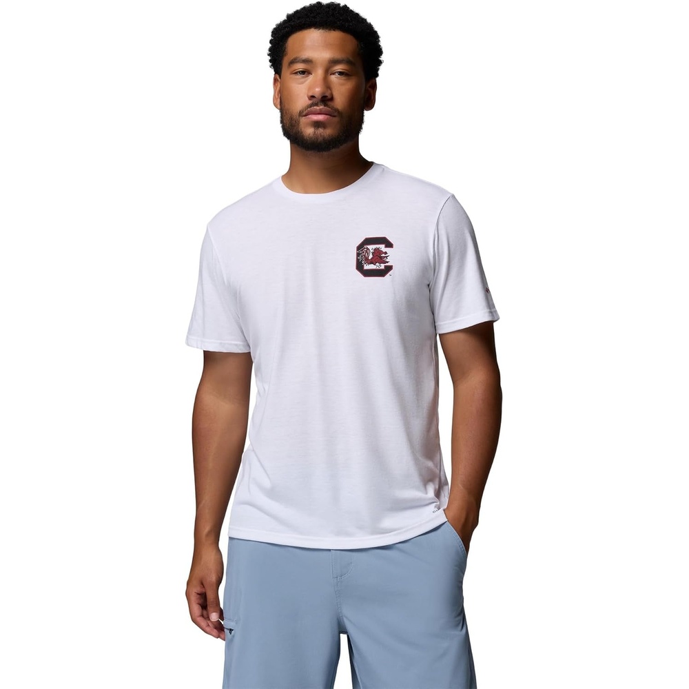 image:imageColumbia Mens Collegiate PFG Tee Short SleeveSc White