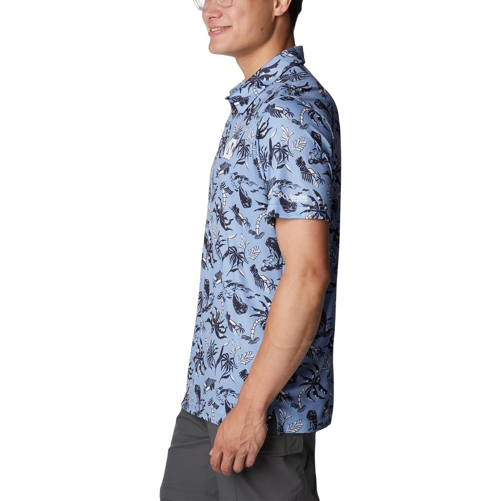 image:imageColumbia Mens Collegiate Super Terminal Tackle PoloNc White Cap Dorado Isle Print