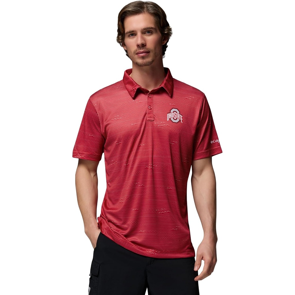 image:imageColumbia Mens Collegiate Super Terminal Tackle PoloOs Intense Red