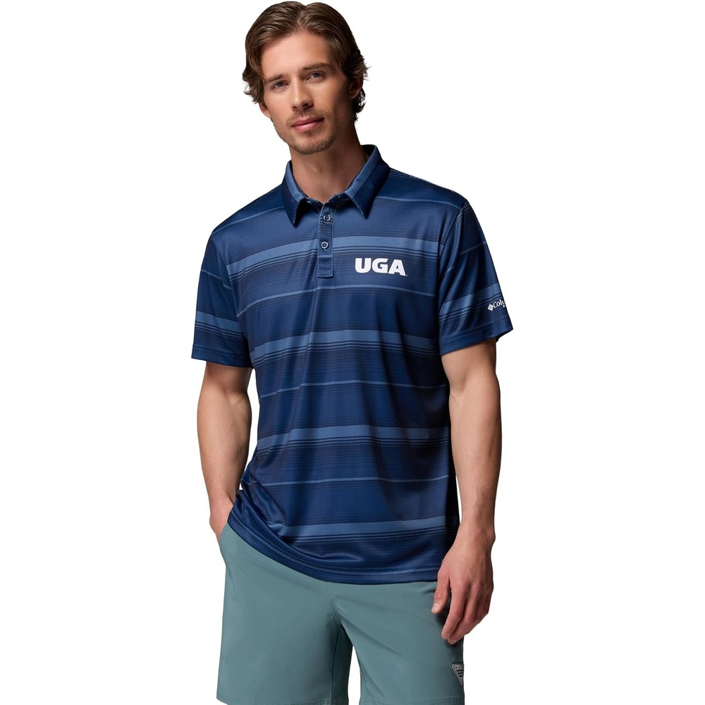 image:imageColumbia Mens Collegiate Super Terminal Tackle PoloUga Carbon