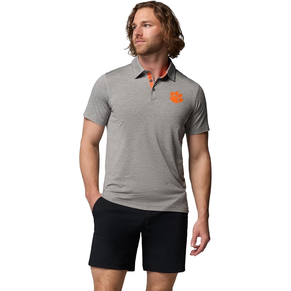 image:imageColumbia Mens Collegiate Tech Trail PoloCle Charcoal