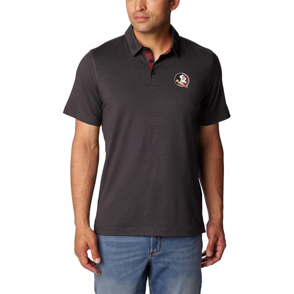 image:imageColumbia Mens Collegiate Tech Trail PoloFsu Black