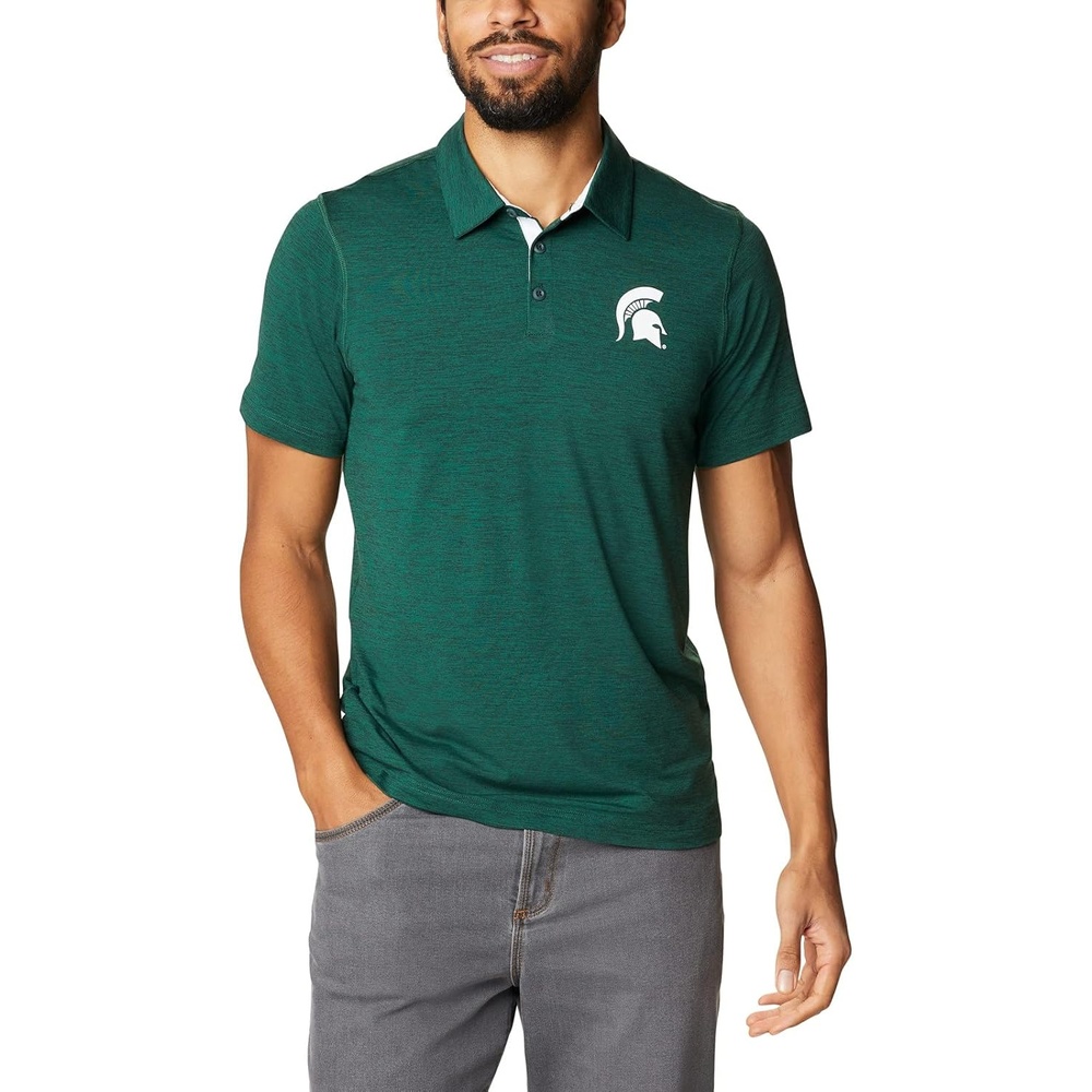 image:imageColumbia Mens Collegiate Tech Trail PoloMs Spruce