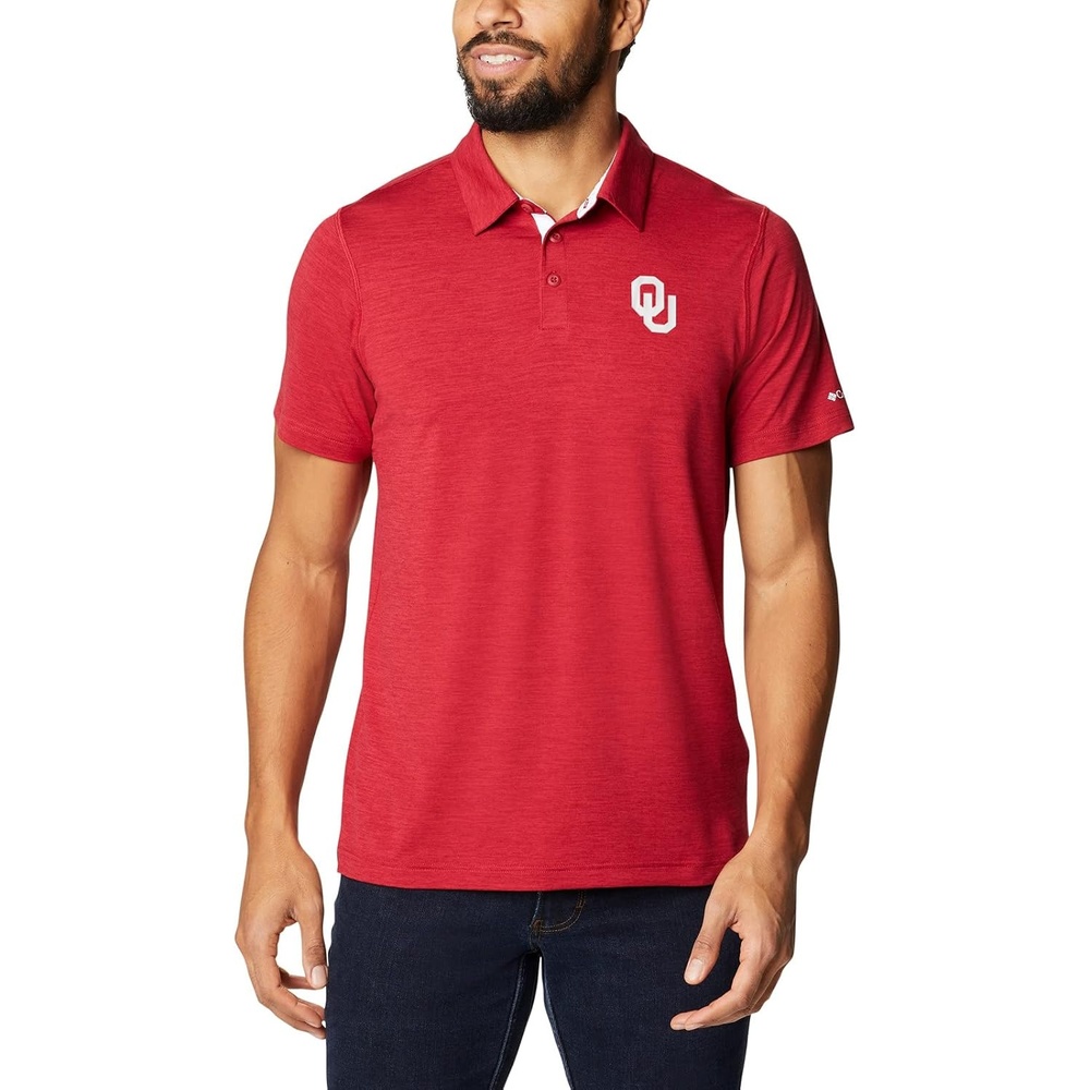 image:imageColumbia Mens Collegiate Tech Trail PoloOk Red Velvet