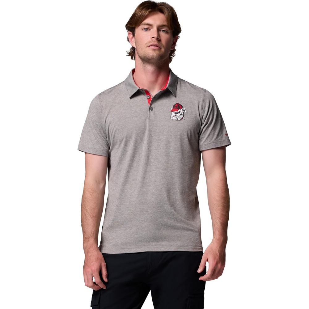image:imageColumbia Mens Collegiate Tech Trail PoloUga Charcoal