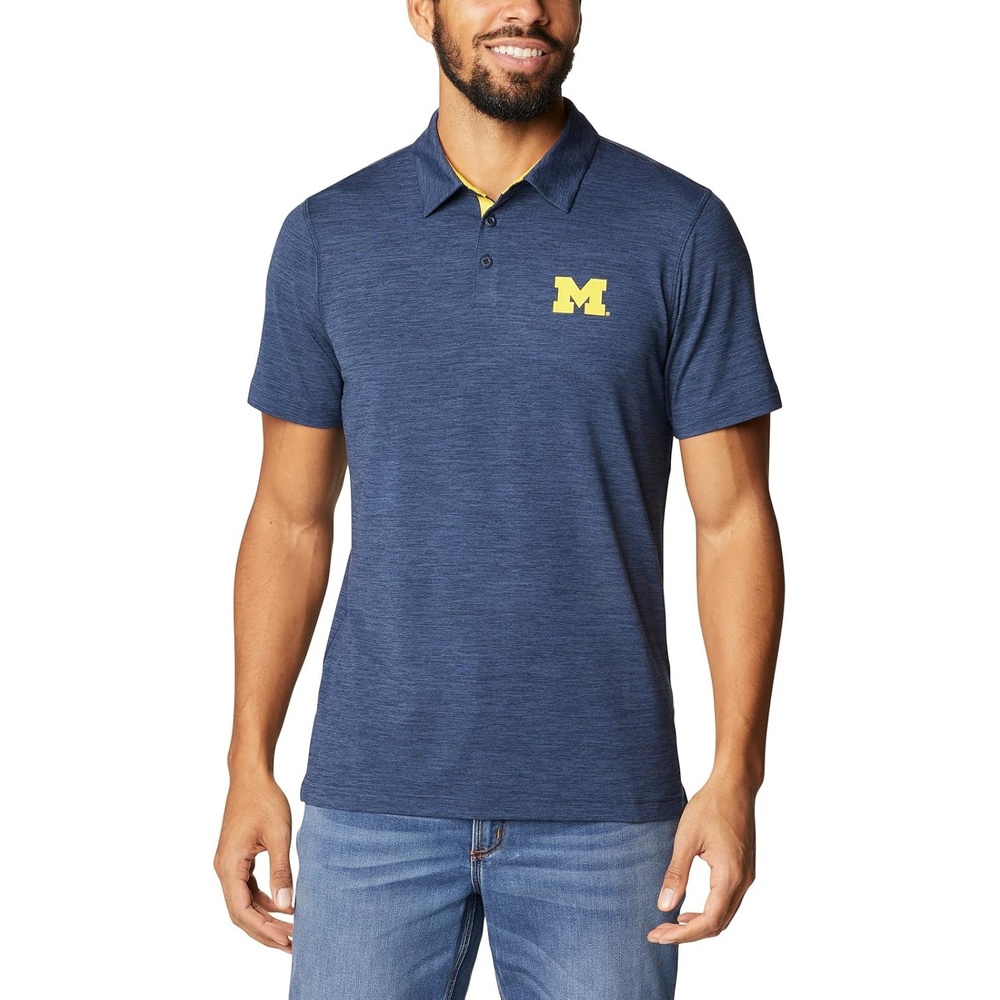 image:imageColumbia Mens Collegiate Tech Trail PoloUm Collegiate Navy