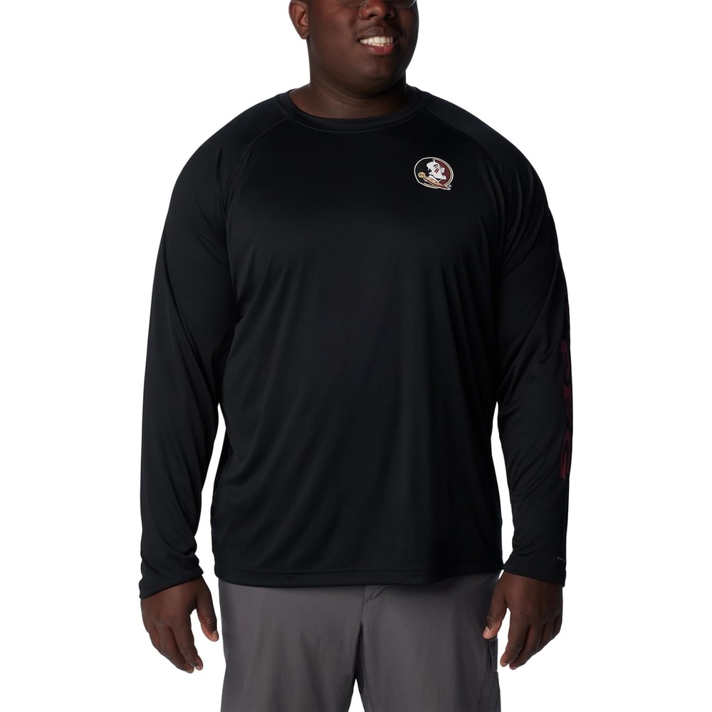 image:imageColumbia Mens Collegiate Terminal Tackle Long Sleeve ShirtFsu Black