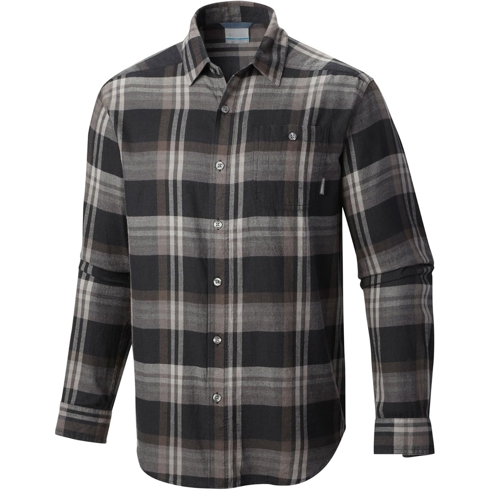 image:imageColumbia Mens Cornell Woods Flannel Long Sleeve ShirtBlack