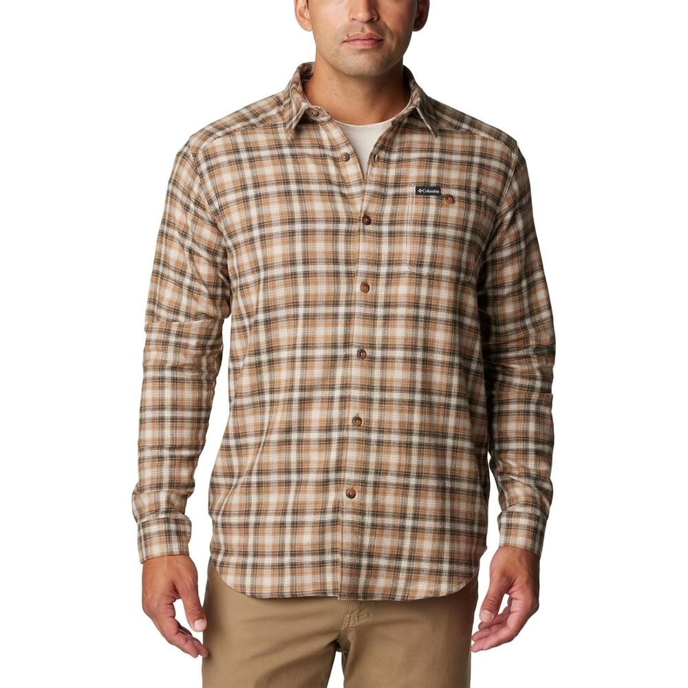 image:imageColumbia Mens Cornell Woods Flannel Long Sleeve ShirtDelta Tartan Ombre